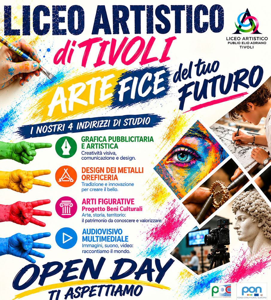 ORIENTAMENTO – ISCRIZIONI E OPEN DAY A.S. 2027/2028 Liceo Artistico